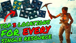 TOP 3 Locations For EVERY RESOURCE in Ark Survival Ascended! ASA Pro Strats