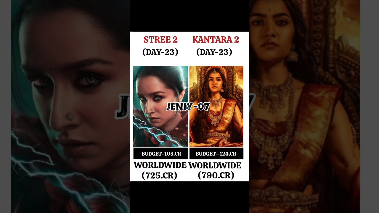 Stree 2 Movie Vs Kantara 2 Movie Box Office Collection Day 23