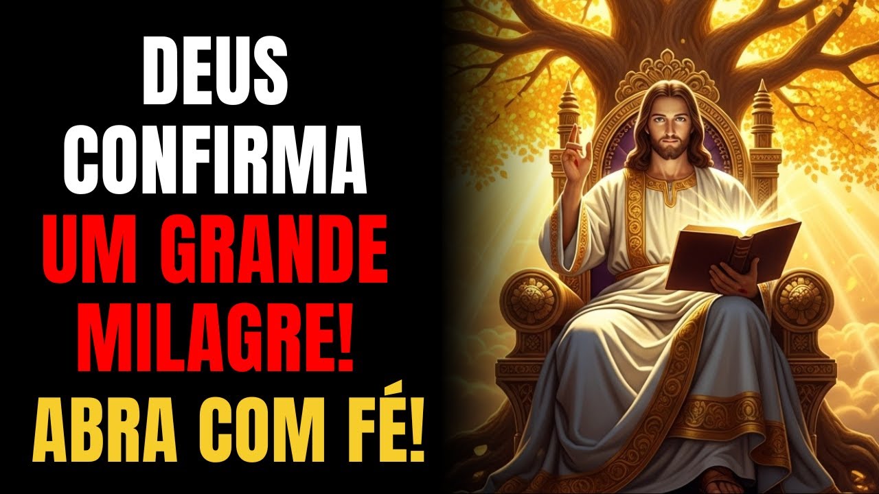 DEUS CONFIRMA O MILAGRE QUE VOCÊ ESPERAVA AGORA É REAL!