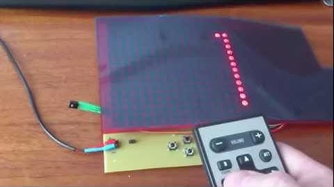 Snake PIC16F628A 16X16 LED Matrix IR Remote