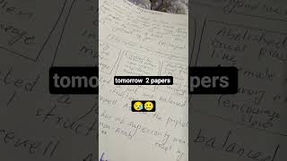 Tomorrow is my two paper  #viral #pms #css #upsc #motivation #foryou #trending #exam#study #aspirant