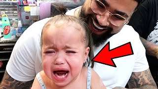 Aylah Gets Her Ears PIERCED!!