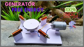 How To Make A Free Energy Generator ( Dynamo ) | Electronic Ideas