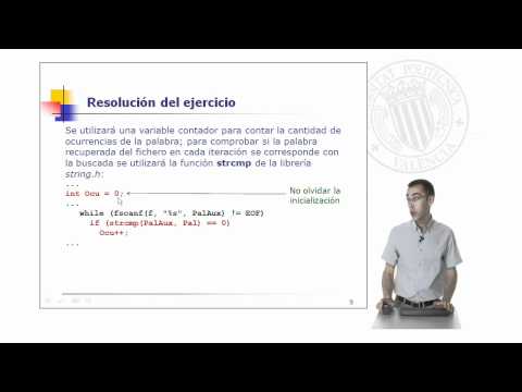 Ocurrencias de una palabra en un fichero | 52/61 | UPV