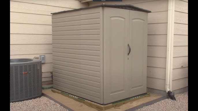 How To Install the Rubbermaid Vertical Resin Weather Resistant Outdoor  Storage Shed 