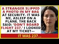 A Stranger Gave Me A Photo Of Myself Sleeping On A Plane—Then I Realized Something...