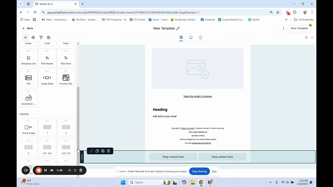 Make a Newsletter Template in Go HighLevel