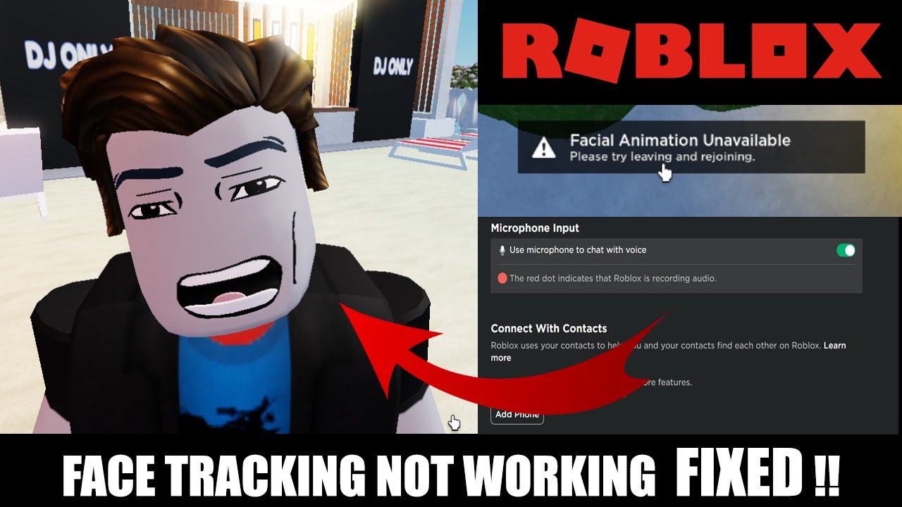 Face tracking not tracking? : r/RobloxHelp