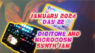 Digitone and Microcosm Chill Synth Jam. #Jamuary 2024, Day 22