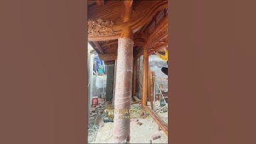 LẮP DỰNG NHÀ GỖ 3 GIAN - Nhà Gỗ Hà Tây #nhagotruyenthong #nhago #shortvideo