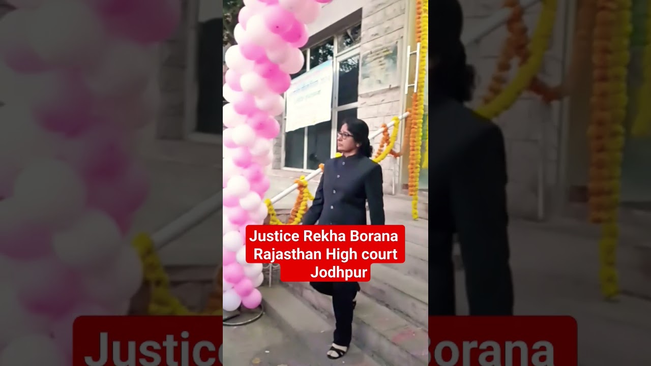 Justice Rekha Borana Rajasthan High court Jodhpur 