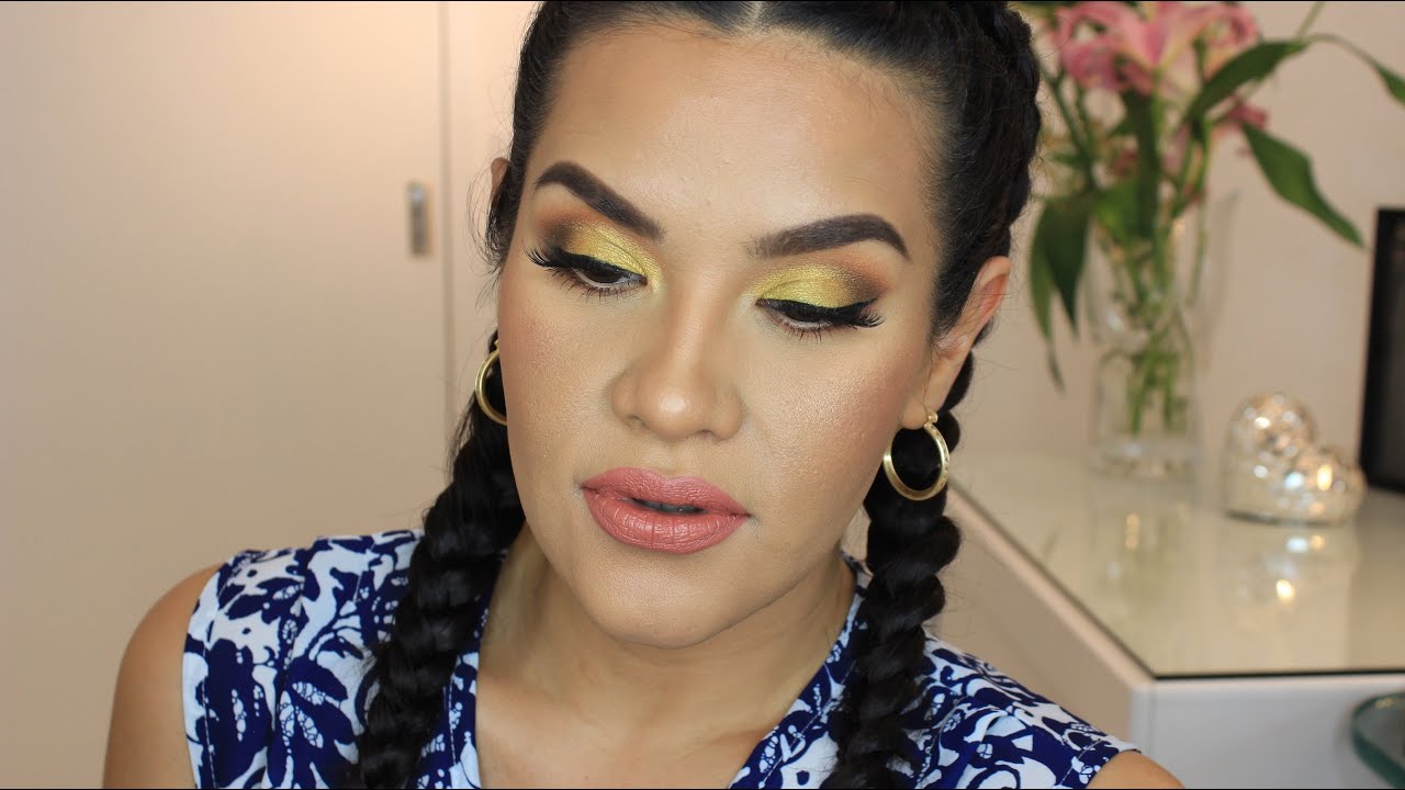 Maquillaje Amarillo/Dorado piel Glow  | Mytzi Cervantes