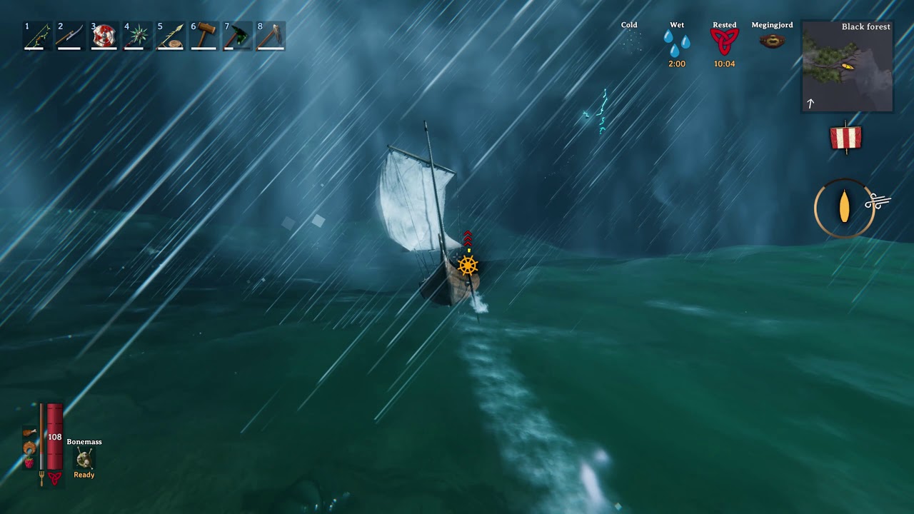 Thor flying across the skies Valheim YouTube