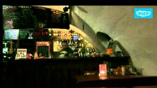 Ghost captured on Skype video in Cellar Cafe Porvoo Finland