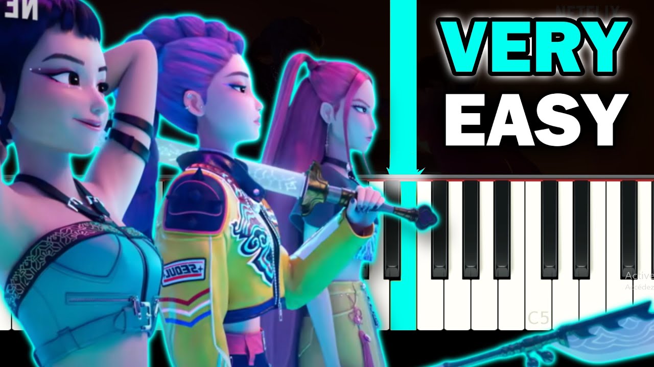 How It's Done (HUNTR/X) - K-Pop Demon Hunters - VERY EASY Piano tutorial