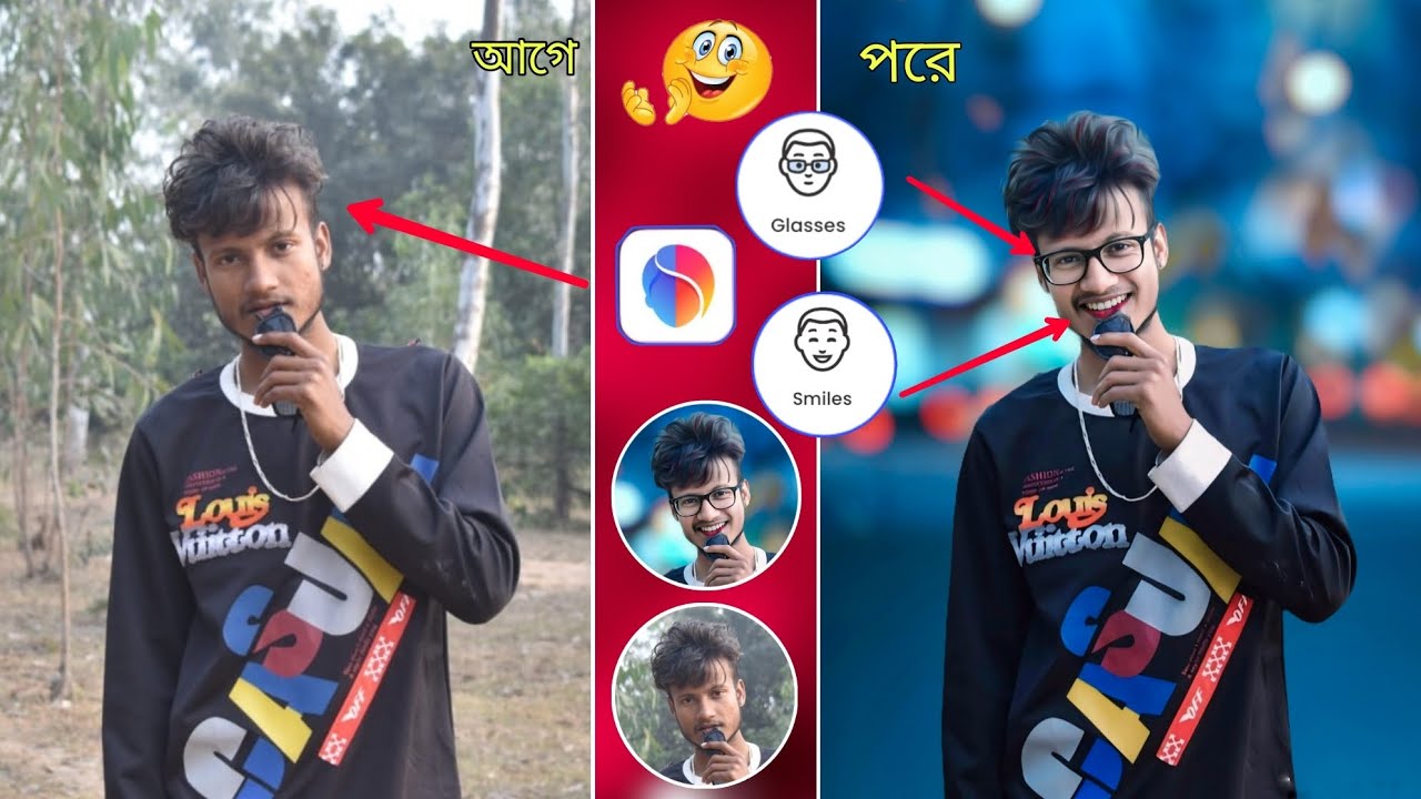 face app smile photo editing and face app background change photo editing video