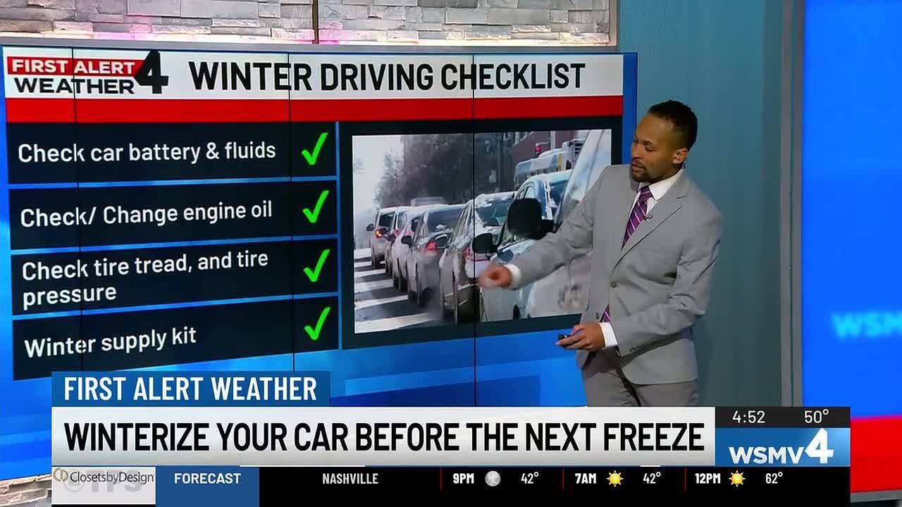 Winterize your car before the next freeze