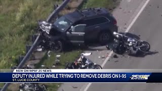 St. Lucie County sheriff’s deputy injured in crash involving distracted driver