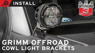 2015-2020 F-150 & Raptor Grimm Offroad Cowl Light Bracket Install
