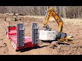 Bunker Excavator: M35 Military 6x6 Truck & Trailer. Building a Defensive RC Tank Fighting Position
