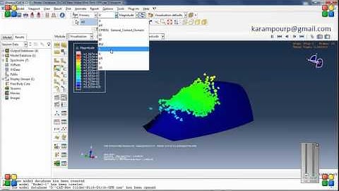 Simulation Bird strike Analysis using SPH method in ABAQUS