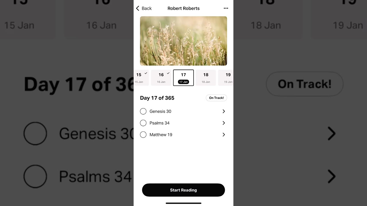 NIV Bible Reading Plan 0117