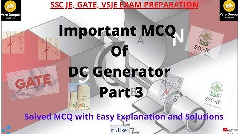 Important MCQ on DC Generator Part 3||GETCO/PGVCL/GSECL/GATE/SSC JE Exam Preparation/uppcl/JTO