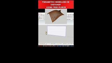 sketchup tutorial / create parametric ROOF in SketchUp