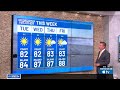 FIRST ALERT: Comfortable start, slowly warming up this week