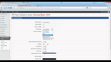 LambertGroup - HTML5 Video Player with Bottom Playlist and Multiple Skins - Step 3: Player Settings