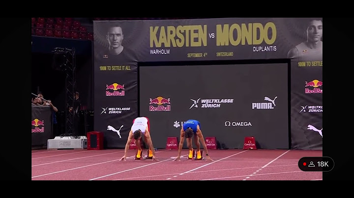 Mondo Duplantis vs Karsten Warholm 100m Sprint Shutdown Final