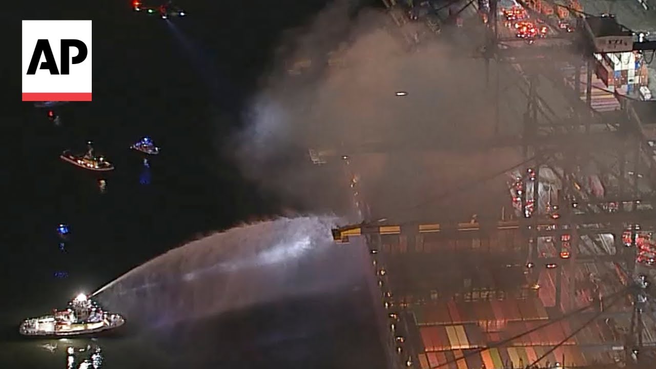 Shelter in place order lifted in Los Angeles after cargo ship fire