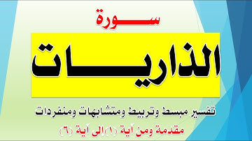 سورة الذاريات مقدمة وشرح الآيات من 1 إلى 6