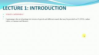 Captioning Course   Assignment