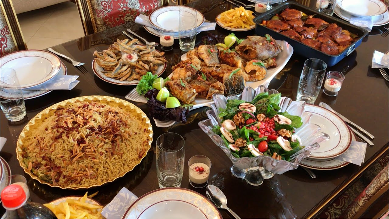 أجواء تحضيراتي لعزومة غداء أطباق غير مجهدة وبتنجز معكم  دجاج مسحب _صيادية سمك _سمك مقلي مقرمش مقبلات