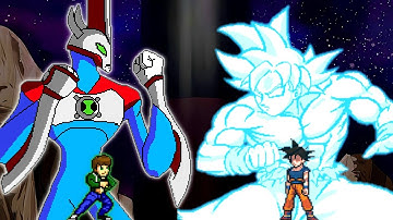 Ben 10 Ultimate Alien V2 OP (all form) VS Manga Goku V3 OP in Jump Force Mugen