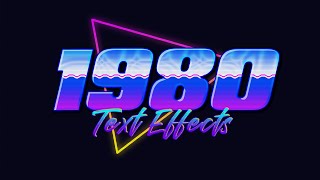 Photoshop Tutorials - 80s Retro Text Effect