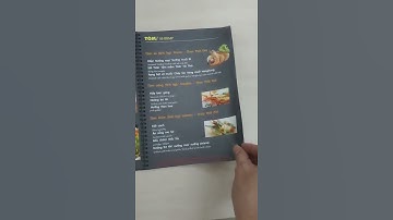 In menu giấy nhựa chống nước - Bìa bồi dày