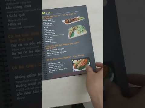 Video In menu giấy nhựa chống nước - Bìa bồi dày - youtube