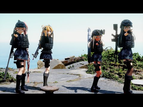 【MMD艦これ】由良・呂500・鈴谷・阿武隈でSweet Devil Colate Remix