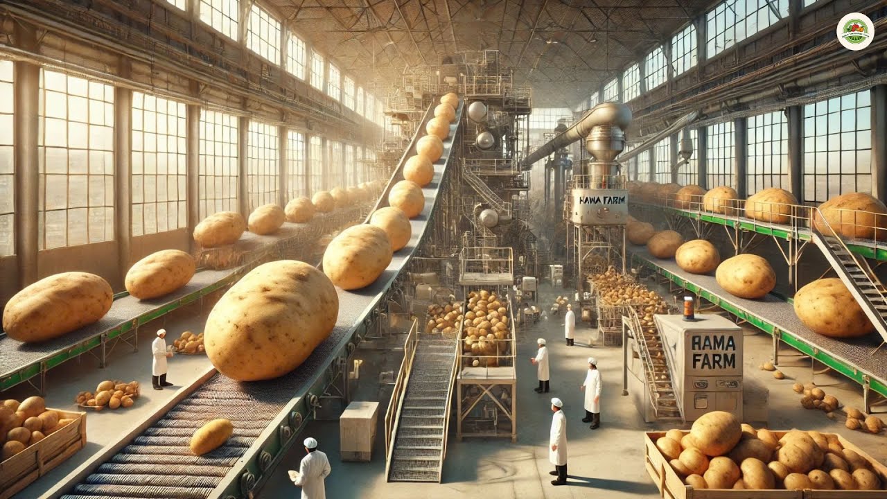How To Process Aeroponics Potatoes In A Processing Factory I Modern Potato Agriculture Technology