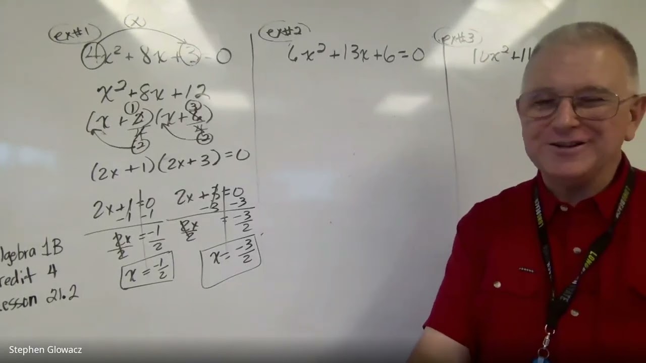 #4040 Algebra 1B, Credit 4, Lesson 21.2