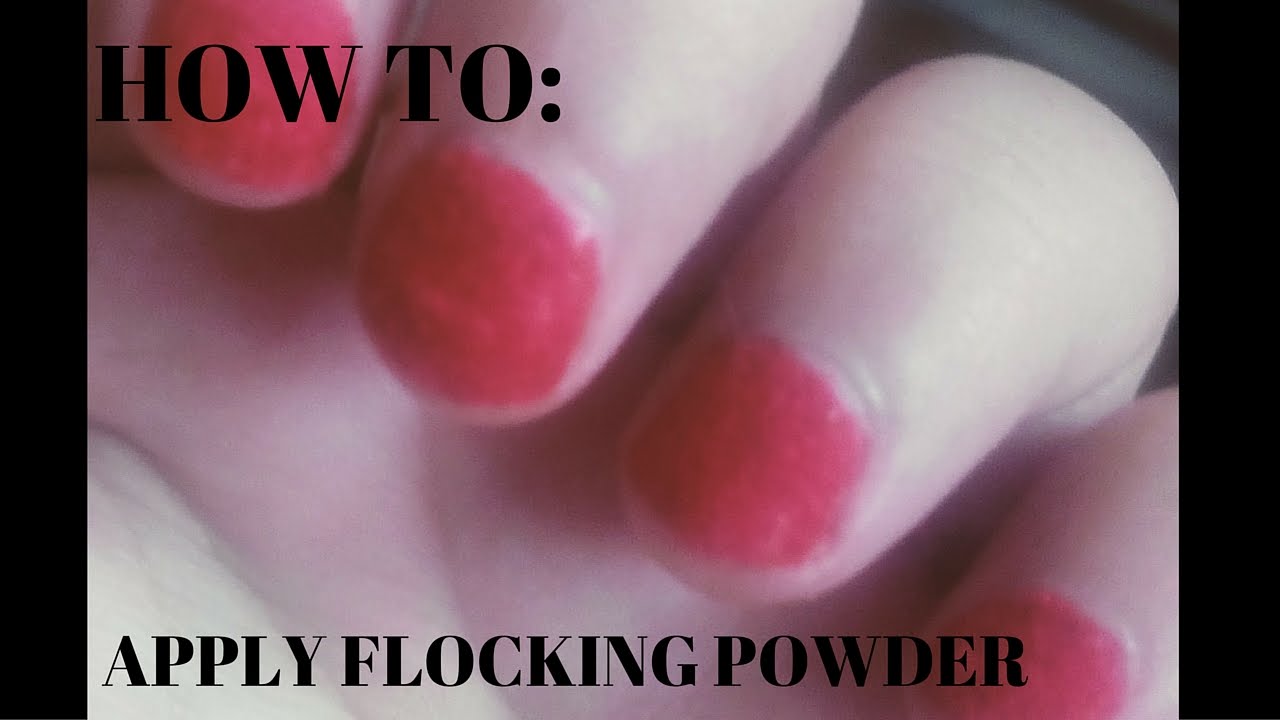 How to: Apply Flocking Powder To Nails
