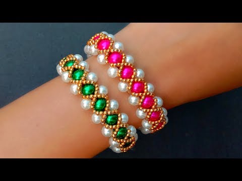 How To Make Vintage Bracelet//Pearl Bracelet// Useful & Easy