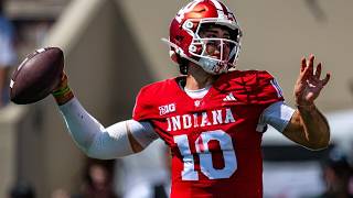 Josh Hoover throws 4 TD passes as No. 6 Indiana opens title defense with a 52-16 rout of North Te...