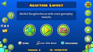 Abattoir Layout (Nerfed Slaughterhouse) | Geometry Dash
