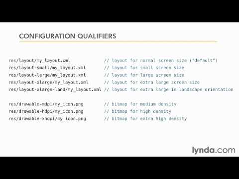 Android Training Supporting Multiple Screens: screendensities