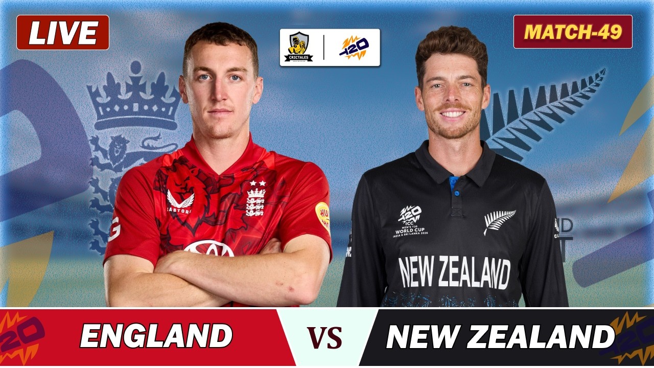 ENG VS NZ 49th T20 MATCH LIVE , COLOMBO | ICC T20 WC 2026 | ENGLAND VS NEW ZEALAND LIVE | LAST OVERS