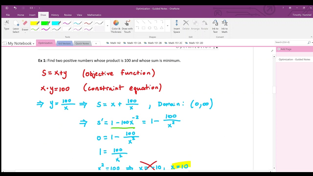 Optimization Part 2 - YouTube