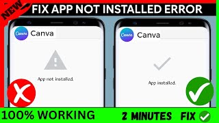 How to FIX App Not Installed Error on android in 2 Minutes | Quick FIX